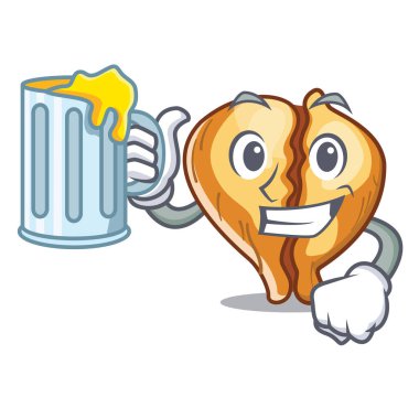 Meyve suyu ile tortellini karikatür kurulu servis edilir