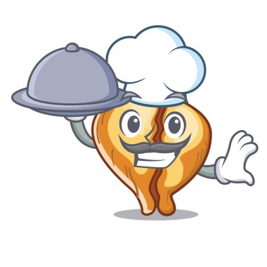 Gıda tortellini ile Şef karikatür kurulu servis edilir