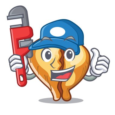 Bir karakter kase tesisatçı tortellini