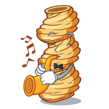 Karakter şeklinde trompet cellentani makarna ile