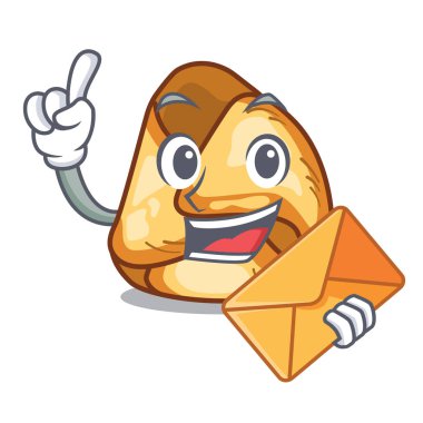 Zarf fusi istriani karakteri ile izole ile