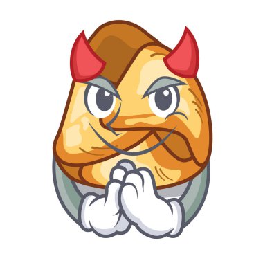 Şeytan fusi istriani maskot tavada pişmiş