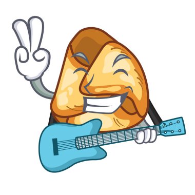 Gitar fusi istriani maskot tavada pişmiş ile