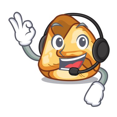 Karikatür şeklinde kulaklık fusi istriani ile