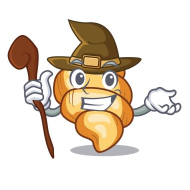 Cadı makarna gnocchi maskot tavada pişmiş