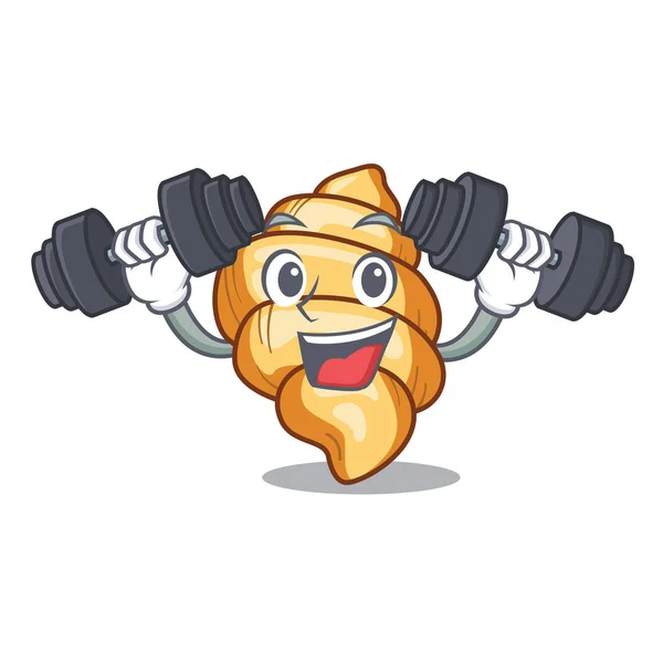 Pâtes gnocchi fitness isolées dans le caractère — Image vectorielle