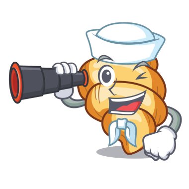 Maskot tavada pişirilen binoküler makarna gnocchi ile Denizci