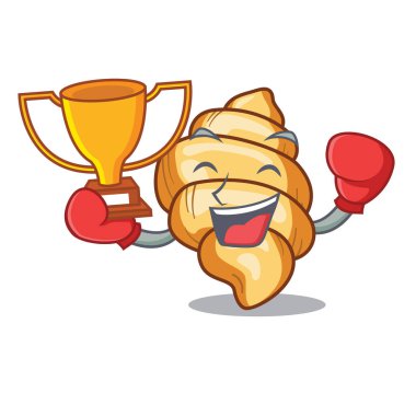 Bir karikatür boks kazanan makarna gnocchi