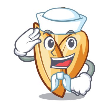 Denizci orzo makarna karikatür ile izole