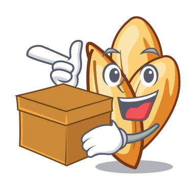 Maskot tabağına yerleştirilen kutu orzo makarna ile