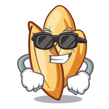 Süper serin orzo makarna maskot plaka üzerine yerleştirilir