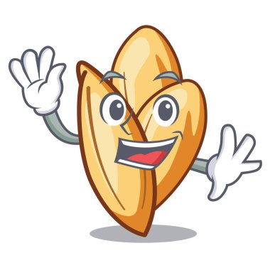 Maskot tabağına yerleştirilen orzo makarnayı sallayarak