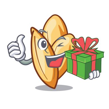 Bir maskot kase hediye orzo yapıştırmak ile