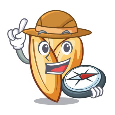 Bir maskot kase kaşif orzo yapıştırmak