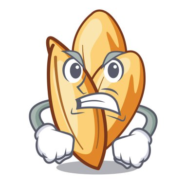 Bir maskot kase kızgın orzo yapıştırmak