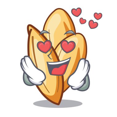 Bir maskot kase de aşk orzo yapıştırmak