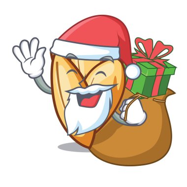 Karakter buzdolabında hediye orzo makarna ile Santa