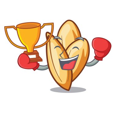 Karakter buzdolabında boks kazanan orzo makarna