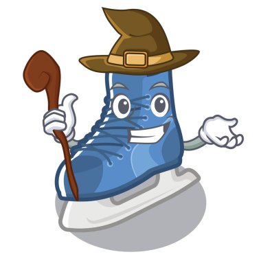 Karakter ahşap dolaplarda Cadı buz paten