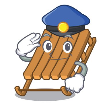 Maskot şeklinde polis buz kızak