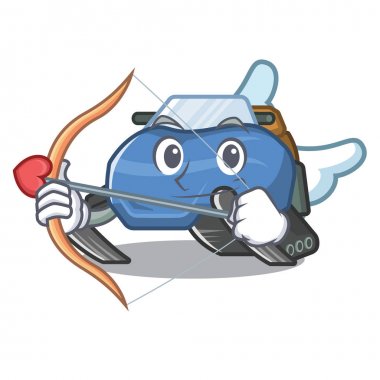 Karakter şeklinde Cupid snowmobile