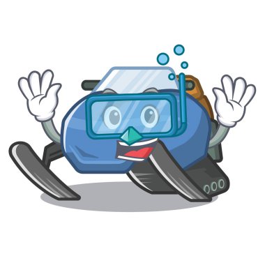 Karikatür şeklinde Dalış kar mobil oyuncaklar