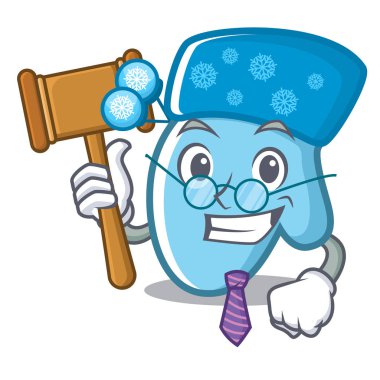 Karikatür şeklinde Yargıç kış eldiven