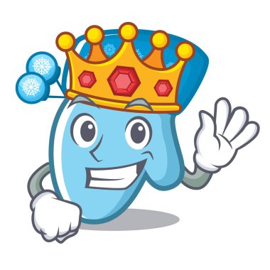 Karikatür şeklinde Kral kış eldiven