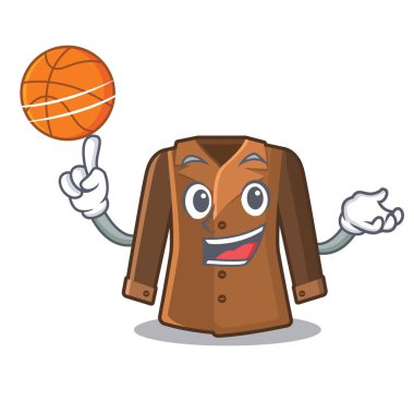 Bir karakter şeklinde basketbol ceket ile
