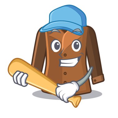 Bir karakter şeklinde beyzbol ceket oynamak