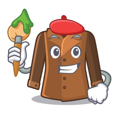 Karakter şeklinde sanatçı paltosu