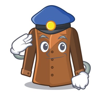Karakter şeklinde polis ceketi