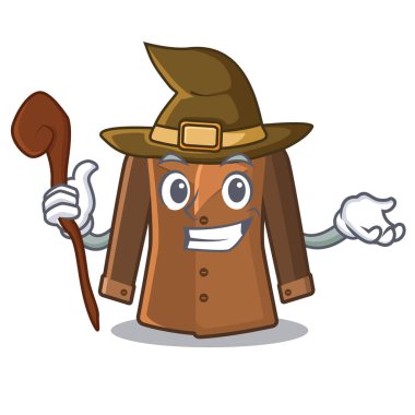 Cadı karikatür ceket bir dolaba tutulan