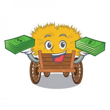 Bir çekmecede para çantası karikatür hayride oyuncak ile