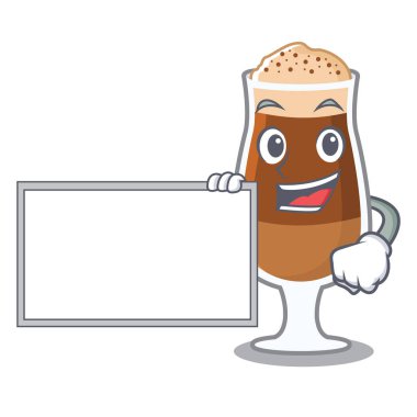 Yönetim kurulu americano kafe ile karakter gözlük servis