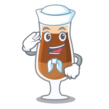 Denizci americano kafe karakter gözlük hizmet