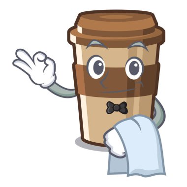 Garson espresso karakter şişesine döküldü