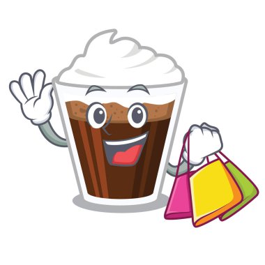 Alışveriş İrlanda kahve cam karikatür döküldü