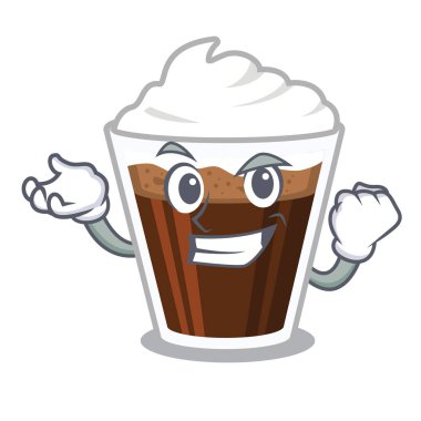 Başarılı İrlanda kahvesi cam karikatür döküldü