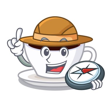 Cartoos şeklinde Explorer latte macchiato