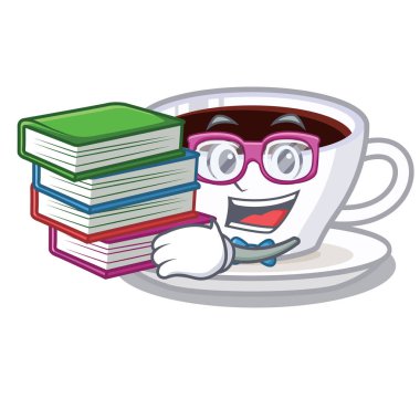 Buzdolabında kitap karakteri latte macchiato ile Öğrenci