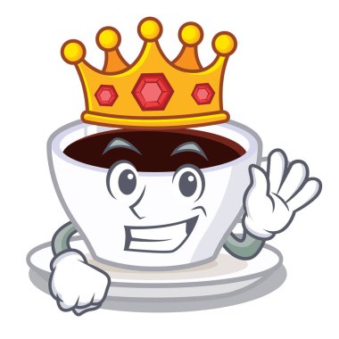 Buzdolabında Kral karakter latte macchiato