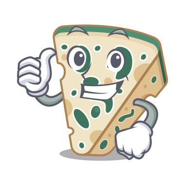 Karikatür plaka servis mavi peynir kadar Thumbs