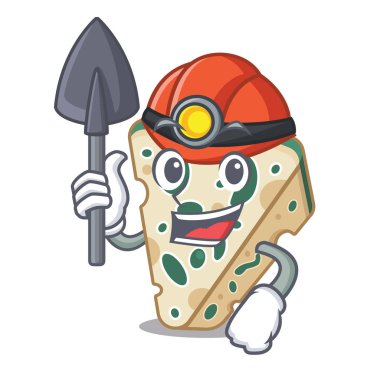 Karakter buzdolabında Madenci mavi peynir