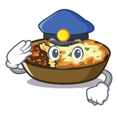 Polis graten karakter plakaları içine servis edilir