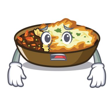 Bir maskot şeklinde korkmuş graten