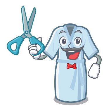 Bir karikatür şeklinde Berber bornoz