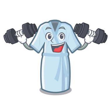 Bir karikatür şeklinde Fitness bornoz