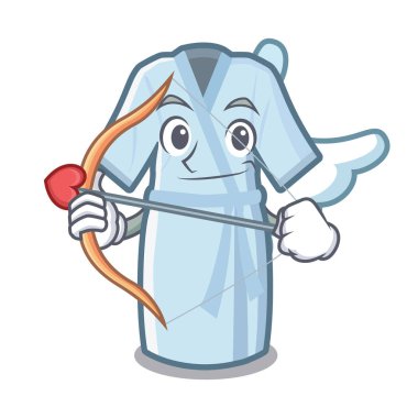 Bir karikatür şeklinde Cupid bornoz