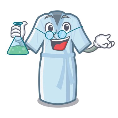 Profesör bornoz maskot masasının üzerine yerleştirilir